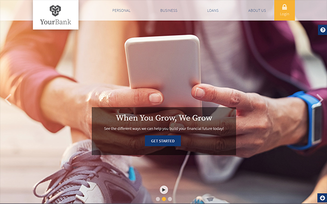 Desktop View - Fiserv Template 205