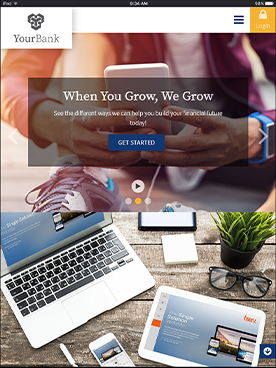 Tablet View - Fiserv Template 205